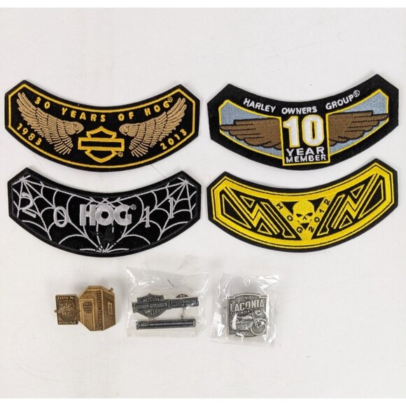 Harley Davidson Membership Pins and Patches Lot 2011 2012 2013 #2 - Picture 1 of 8